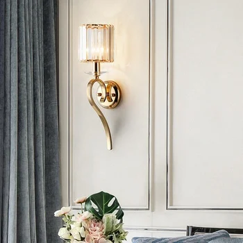 Скандинавский роскошный настенный светильник, светодиодное бра для гостиной, прикроватной тумбочки в спальне, коридора, прихожей, настенный светильник для домашнего декора в помещении