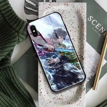Giyu Tomioka Demon Slayer Glass Мягкий Силиконовый Чехол Для Телефона Cover Shell для iPhone SE 6s 7 8 Plus X XR XS 11 12 13 Mini Pro Max
