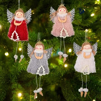 Рождественские украшения Декор Рождественской елки Кукла Гриб Подвесной Орнамент Войлочные елочные украшения на Рождество 2024 Navidad Подарки на День рождения