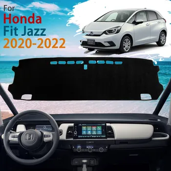 Приборная панель для Honda Fit Jazz GR GS 2020 2021 2022 Противоскользящий Коврик Dast Rug Cover Защищает Солнцезащитный Козырек, Ковровую Подушку, Автомобильные Аксессуары