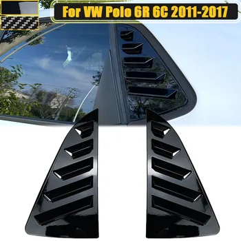 Боковые жалюзи на четверть заднего стекла, Наклейка на вентиляционное отверстие для Volkswagen VW Polo 6R 6C 2011-2017 Автомобильные Аксессуары