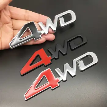 1шт 3D Металлический Логотип 4WD Боковое Крыло Автомобиля Задний Багажник Эмблема Значок Наклейка Наклейка Для Toyota Impreza Subaru Honda 4X4 Внедорожный Внедорожник