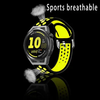 Силиконовый ремешок для Huawei Watch GT 3 46 мм/GT 2/GT Runner 46 мм ремешок-браслет для garmin venu 2/forerunner 245 Smartwatch Correa