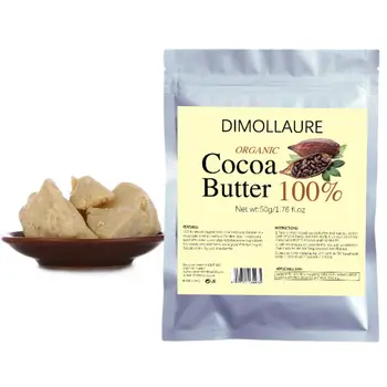 Dimollaure 50 г Чистого масла какао Нерафинированного базового масла для ухода за кожей Увлажняющее масло для тела Косметика