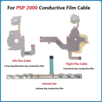 2 шт. для Sony PSP 2000, гибкий кабель, Токопроводящая пленка, комбинация кнопок для регулировки громкости, комбинация кнопок для ремонта PSP2000