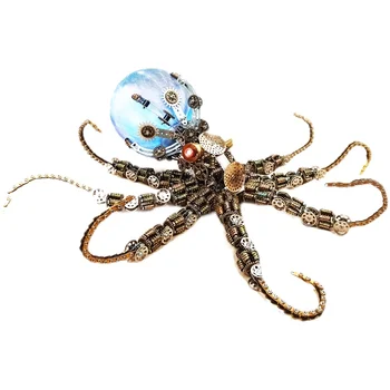 механическая металлическая сборка сложная модель octopus Crusu ручной сборки 3D DIY kit украшения прецизионная игрушка для взрослых в подарок