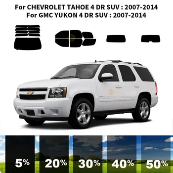 Предварительно Обработанная нанокерамика car UV Window Tint Kit Автомобильная Оконная Пленка Для CHEVROLET TAHOE 4 DR SUV 2007-2014
