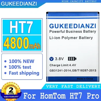 Аккумулятор мобильного телефона большой емкости 4800 мАч для Homtom HT7 3,8 В, литиевые сменные аккумуляторы для смартфонов