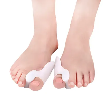 Гелевая защита для большого пальца стопы с расширителем для пальцев ног Гелевая прокладка Разделяет и выравнивает искривленные пальцы, накладывающиеся друг на друга, моющиеся и прочные
