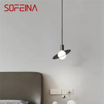 Современный медный подвесной светильник SOFEINA, светодиодный Классический черный подвесной светильник, Шикарный креативный декор для дома, гостиной, спальни