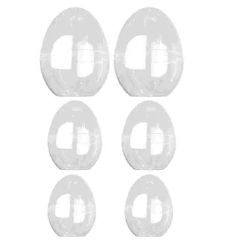6 шт Фаршированный мяч Прозрачная коробка для хранения Елочных украшений Пустые Наполняемые яйца Пластиковый футляр
