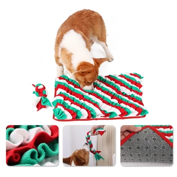 Одеяло для обучения обнюхиванию домашних животных, коврик для кормления собак с медленной подачей, обогащение собаки