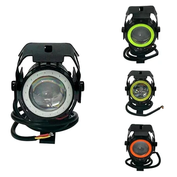 Светодиодный прожектор электрического скутера U7, мигающий ангельский глаз, Мотоциклетный светодиодный фонарь для электрического скутера, Переделать