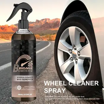 Средство для чистки автомобильных колес Спрей для удаления железа Новая автомобильная краска и частицы колесного железа Спрей для удаления пыли Спрей для деталей автомобиля