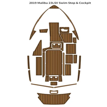 Качественная плавательная платформа Malibu 23 LSV 2019 года, коврик для кокпита, лодка из вспененного EVA тика, коврик для пола на палубе