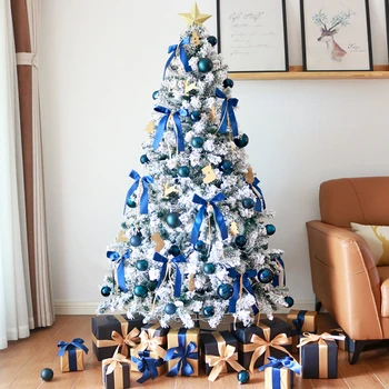 Рождественская елка с зашифрованной Снежинкой 1.2/1.5/1.8 новогодний набор для рождественской елки, подарок для детей, Украшения для гостиной, Домашний декор