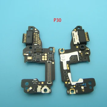 Оригинальный порт зарядки для Huawei P30 P30Pro Плата для зарядки Ленточное гнездо USB-разъем Гибкий кабель для ремонта док-станции для печатных плат Запасные части