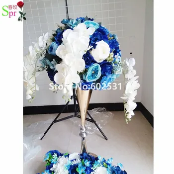 SPR 10 шт./лот искусственный свадебный стол центральное украшение цветочный шар с орхидеей свадебная арка ряд цветок стена фон украшения