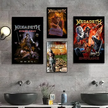 Классический плакат хэви-метал рок-группы Megadeths На заказ, плакаты, декор для домашней комнаты, бара, кафе, Эстетическое искусство, Настенная роспись, Наклейка