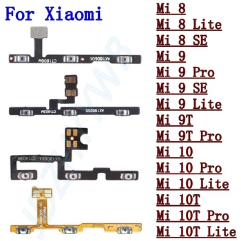 Гибкий Кабель Включения Выключения Питания Для Xiaomi Mi 9 Lite 9pro 8 SE 9T 10T 10 Ultra Pro Lite Клавиша Регулировки громкости Боковая Кнопка Отключения Звука Запасные Части