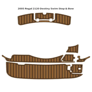 2005 Re-gal 2120 Destiny Платформа для плавания Носовая накладка для лодки EVA Пенопласт Коврик для пола из тикового дерева