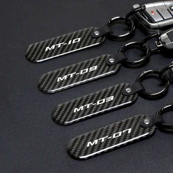 Для Yamaha MT03 MT07 MT09 MT10 MT-03 MT-07 MT-09 MT-10 Новый Брелок Для Ключей Из Углеродного Волокна, Аксессуары Для Укладки Мотоциклов