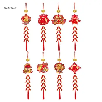 11UA Подвесные украшения на китайский Новый год, Подвеска-хлопушка с кисточками, украшение Весеннего фестиваля для праздника домашней двери