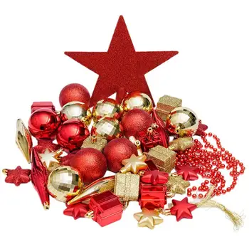 Небьющиеся Рождественские украшения Рождественские шары и звезды Небьющиеся Рождественские шары для рождественского праздника Свадьбы вечеринки Дома