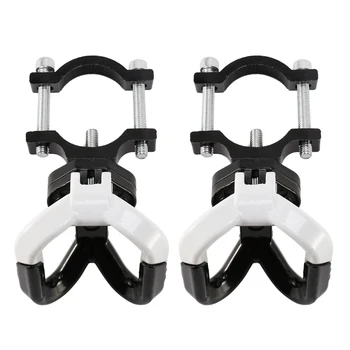 2 Алюминиевые сумки для электрического скутера, Двойной крючок для Ninebot Max G30, вешалка для скутера, гаджет, коготь, белый + черный