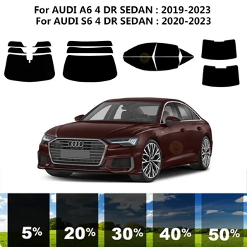 Предварительно Обработанная нанокерамика car UV Window Tint Kit Автомобильная Оконная Пленка Для AUDI A6 4 DR СЕДАН 2019-2023