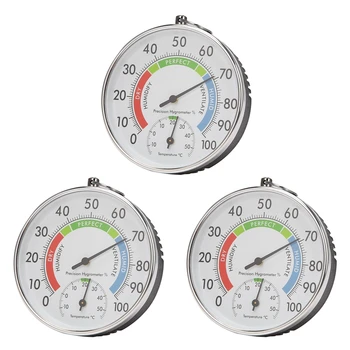 3-Кратный Аналоговый индикатор температуры и влажности, Термометр для наружного использования, Гигрометр L15