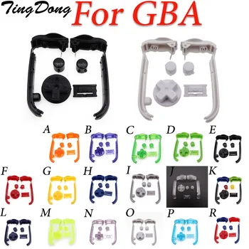 Многоцветные Сменные кнопки Клавиатуры L R A B Кнопки для Gameboy Advance Рамка Кнопки Для GBA D Колодки Кнопки ВКЛЮЧЕНИЯ ВЫКЛЮЧЕНИЯ питания