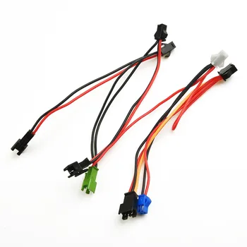 Кабель заднего фонаря электрического велосипеда, прочный резиновый 24 в-60 В, красный и черный, Новый электрический велосипед, фара Ebike, встроенный кабель