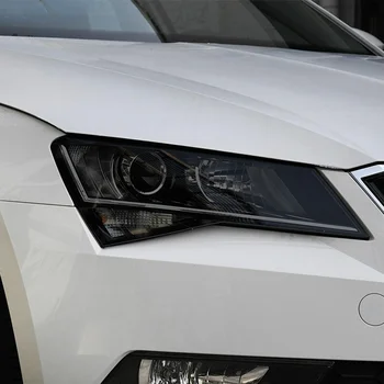 Защитная пленка для автомобильных фар Прозрачная черная наклейка из ТПУ для Skoda Superb 3 3V B8 2015 2016 2017 2018 2019 2020 Аксессуары