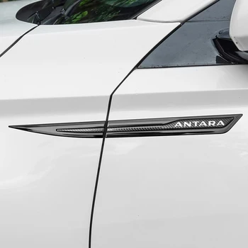 Металлические наклейки на линию талии двери автомобиля для эмблемы Opel Antara, Наклейки на боковое крыло автомобиля, Аксессуары для кузова и экстерьера