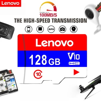 Lenovo 2TB Высокоскоростная Карта Памяти Класса 10 Mirco SD Card 128 ГБ U3 V30 SD Флэш-Карта С SD-Адаптером Для Камеры Дрона