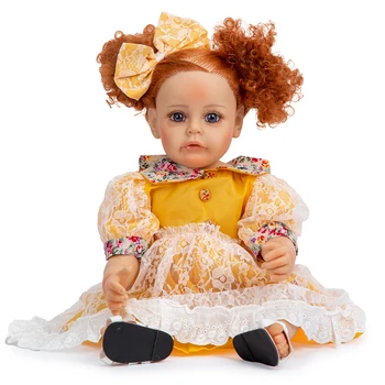 55 см Водонепроницаемая силиконовая кукла-Реборн принцесса Сью-настоящие куклы-реборн для новорожденных, игрушка для девочек, подарок на День рождения и Рождество