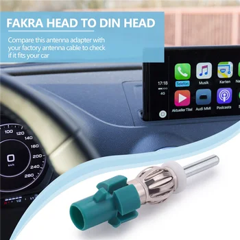 Автомобильный адаптер стереоантенны Разъем FM AM-радио - преобразователь антенны Fakra в DIN для автомобильного приемника