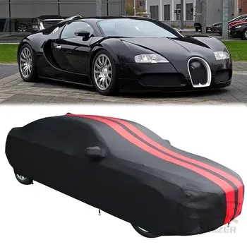 Новые универсальные автомобильные чехлы на заказ из эластичной ткани, Специальная автомобильная одежда, Авточехол, защита от пыли и солнца в помещении для Bugatti Veyron