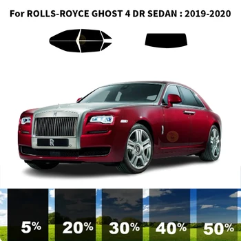 Предварительно Обработанная нанокерамика car UV Window Tint Kit Автомобильная Оконная Пленка Для ROLLS-ROYCE GHOST 4 DR СЕДАН 2019-2020