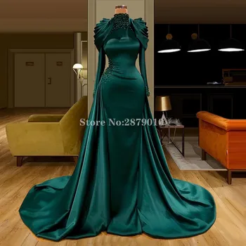 Турецкое Элегантное Вечернее платье Русалки 2020 года Длиной до пола, Вечернее платье для выпускного вечера, Robe De Soiree Aibye Vestido de festa Dubai