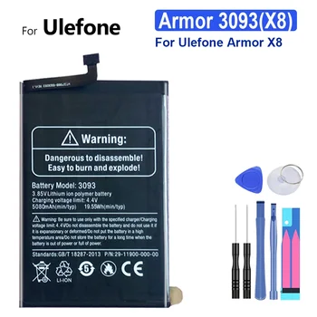 Сменный Аккумулятор Для Мобильного Телефона Ulefone Armor X8 3093 5080 мАч