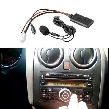 Автомобильный Bluetooth 5,0 Aux Вход Аудиокабель Микрофон Адаптер Громкой Связи 8Pin Штекер Для Nissan Sylphy Tiida Qashqai Geniss