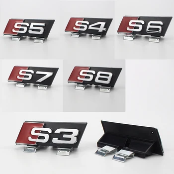 Для Audi Sline S3 S4 S5 S6 S7 S8 Логотип A3 A4 A5 A6 A7 1 шт. Автомобильная Наклейка Универсальная Эмблема Значок Наклейка Модифицированное Украшение Логотипа Автомобиля