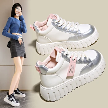 Дизайнерские кроссовки, женская обувь в стиле колледжа, женская вулканизированная обувь, повседневная обувь, женская удобная дышащая универсальная обувь на шнуровке