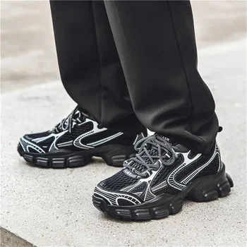 весенне-осенние мужские камуфляжные кроссовки, увеличивающие рост, Прогулочные teniss для мужчин, широкая спортивная обувь, классические сабо teniss YDX1
