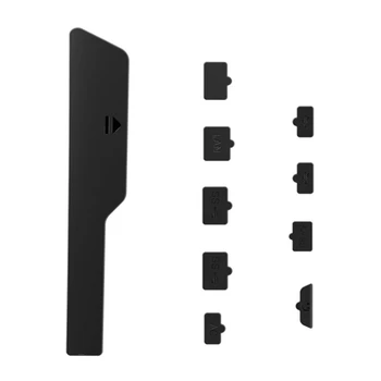 Пылезащитные Заглушки для Игровой Консоли PS 5 Резиновый Пылезащитный Чехол LAN Type-C USB Разъем Для наушников 9 шт./компл.