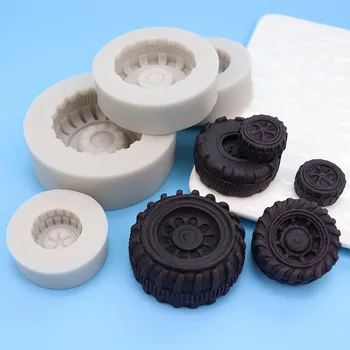 Силиконовая форма в форме шины для украшения торта, форма для шоколадной помадки, креативные аксессуары для выпечки своими руками