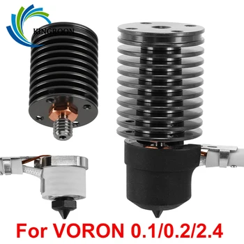 Для Voron 0.1/0.2/2.4 Печатающая головка с горячим концом E3D V6 Hotend V6 с биметаллической горловиной и керамическим нагревательным сердечником Для деталей 3D-принтера Prusa
