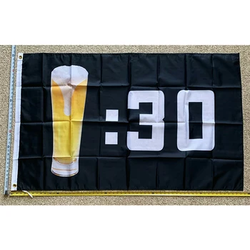 Пивной флаг БЕСПЛАТНАЯ ДОСТАВКА Black Beer Thirty USA Claw Busch Bud Знак Трампа 3x5 yhx0390